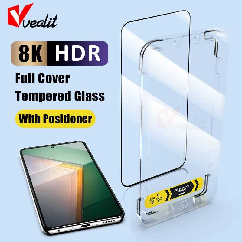 

Full Cover Tempered Glass For Vivo IQOO 11 11S 10 9 SE 8 Neo 7 8 Pro Z7X Z7i Z6X With Easy Install Removal Kit Screen Protector