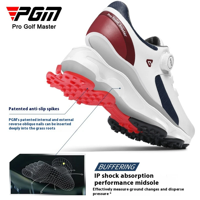 PGM XZ379 Golf Shoes Men's Comfortable Cushioned Sports Shoes Buckle Men's Anti Slip Golf