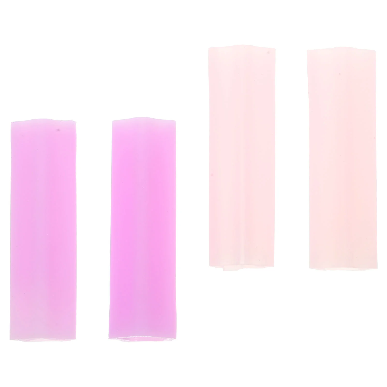 4pcs Nipper Cover Protective Sleeve for Nail Cuticle Scissors Manicure Pedicure Tools kits Dead Skin Scissor (Pink+ Rose Red) 4