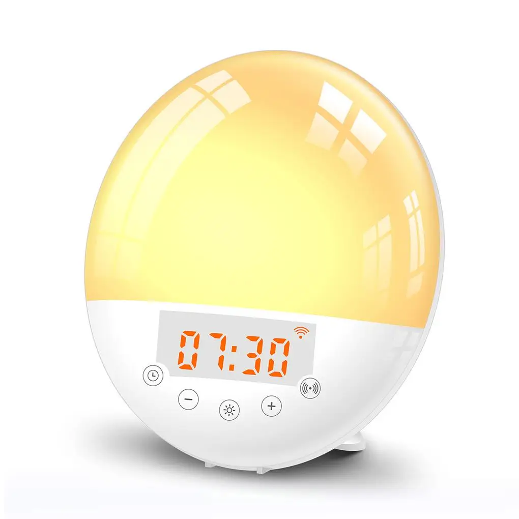Multi function Voice Control LED Alarm Clock USB Digital WiFi Smart