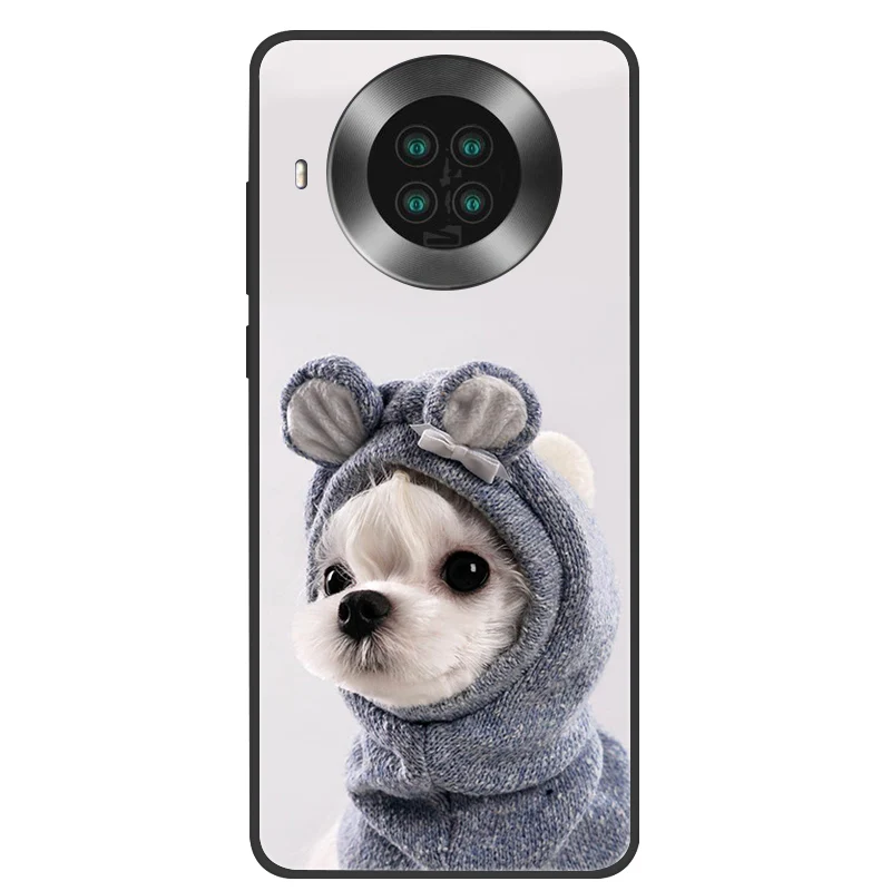 Silicone Cat Painted Soft Black Cover - Protective TPU Case