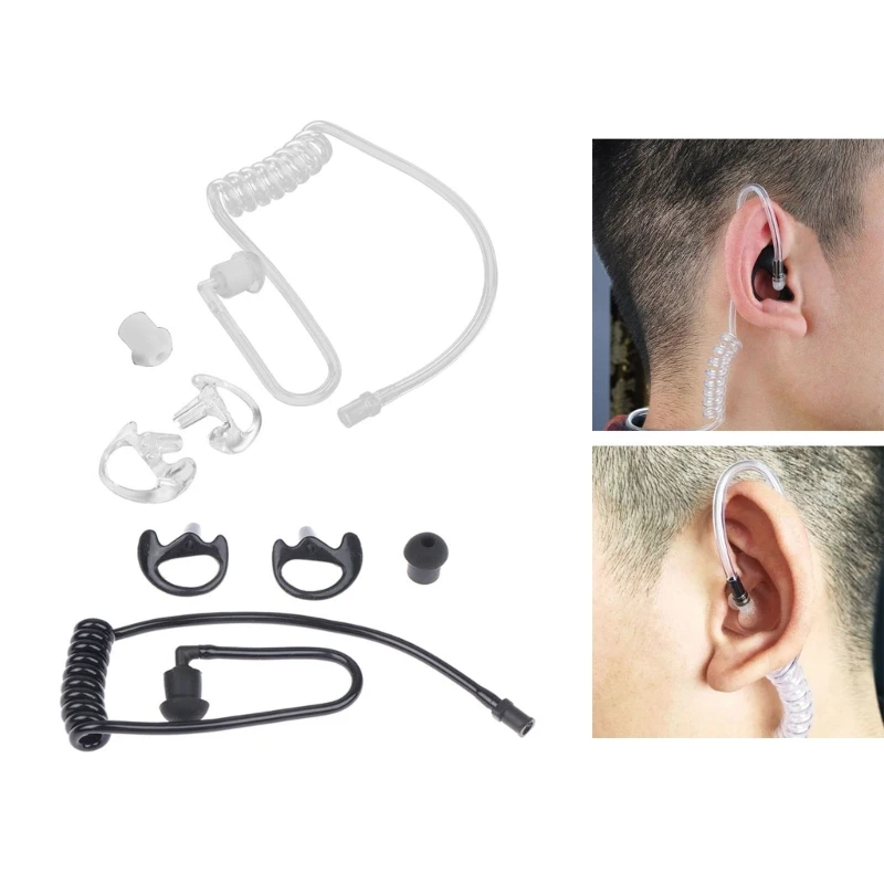 

Flexible Spring Air Tube Earplug Walkie Talkie Earphone Earpiece Coil Acoustic Air Tube for Two-Way Radio Headsets
