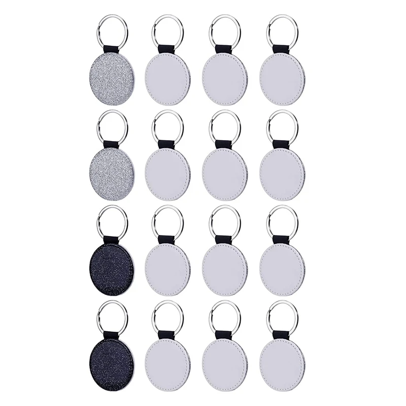 

Сублимационные заготовки для брелока, круглый брелок для переноса тепла, пустой брелок для сублимации, товары для рукоделия, 16 шт.