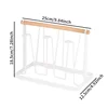 Household Glass Wooden Rack Water Storage Drying Rack Tea Cups Drain Shelf Desktop Cups Organizing Rod Kitchen Accessories 5