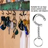Horseshoe Keychain Zinc Alloy Highly-Polished Keychain Favor Gifts Durable Horse Snaffle Bits Key Ring for Home 4