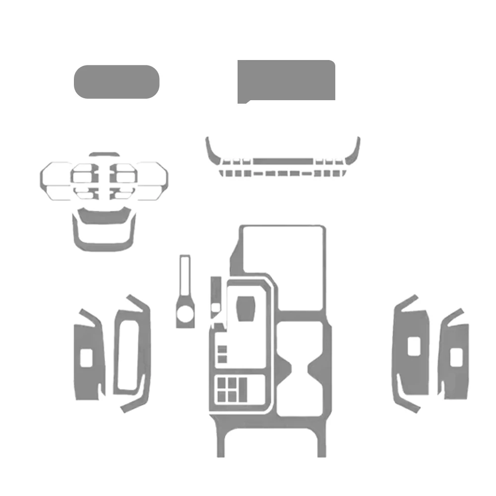 Auto Innen TPU Schutz Film Für Prado Land Cruiser LC250 2024-25 Auto Schutz Transparent Anti-reißen Aufkleber zubehör – Detail 1
