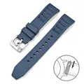 Navy blue silver