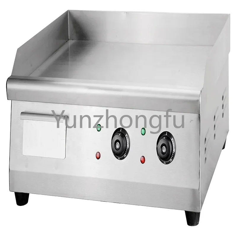 

Easy to Clean and Durable Electric Flat Bottom Pan Frying Pan Commercial Stainless Steel Electric Barbecue Flat Bottom Pan