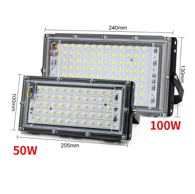 

Outdoor LED Flood Light 50W 100W 150W 220V Foco LED Exterior Rflector Waterproof Floodlight Spotlight For Garden Terrace House