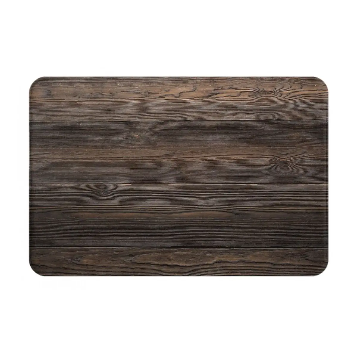 

Rustic Dark Brown Wood Look Texture Doormat Room Mats Bathroom Mat Main Door Entry Mat Bath Rug Carpet Door Mat