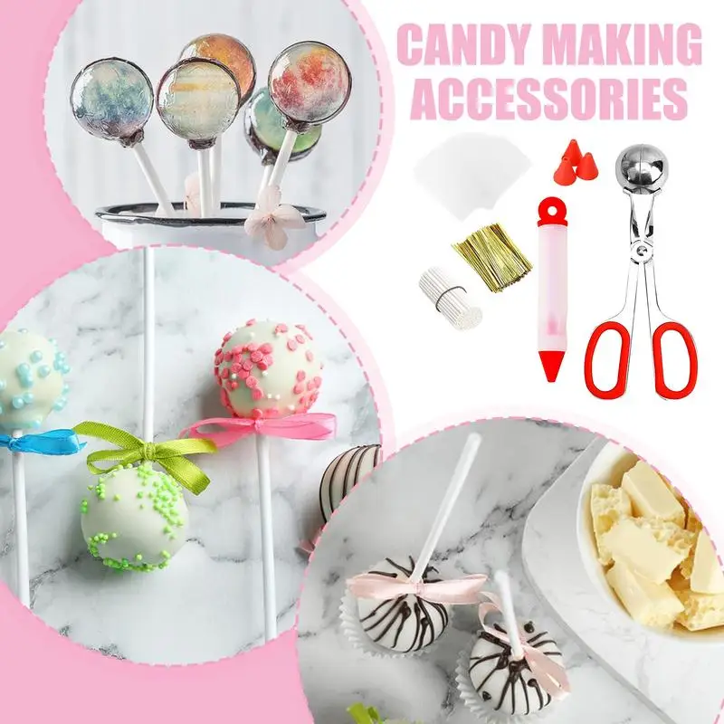 Lollipop Cake Pop Snack Bars Making Kit Funny Cake Decorating Supplies for Wedding Parties Birthday Making Candies Chocolates