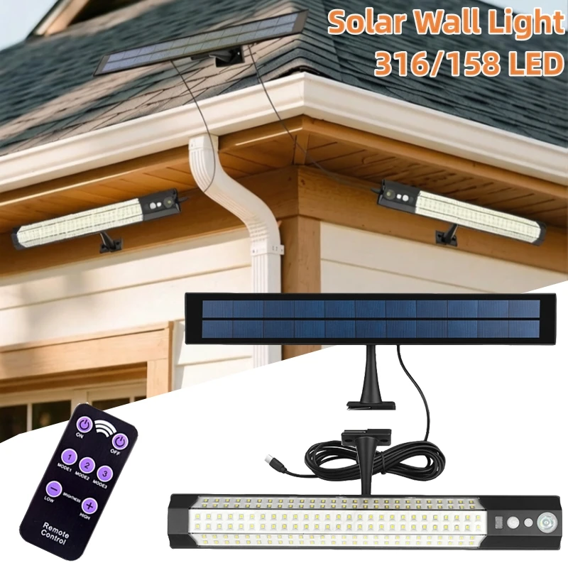 Enhanced Solar Motion Sensor Outdoor Flood Lights with Remote Control - Weatherproof Dusk to Dawn Security Lamp