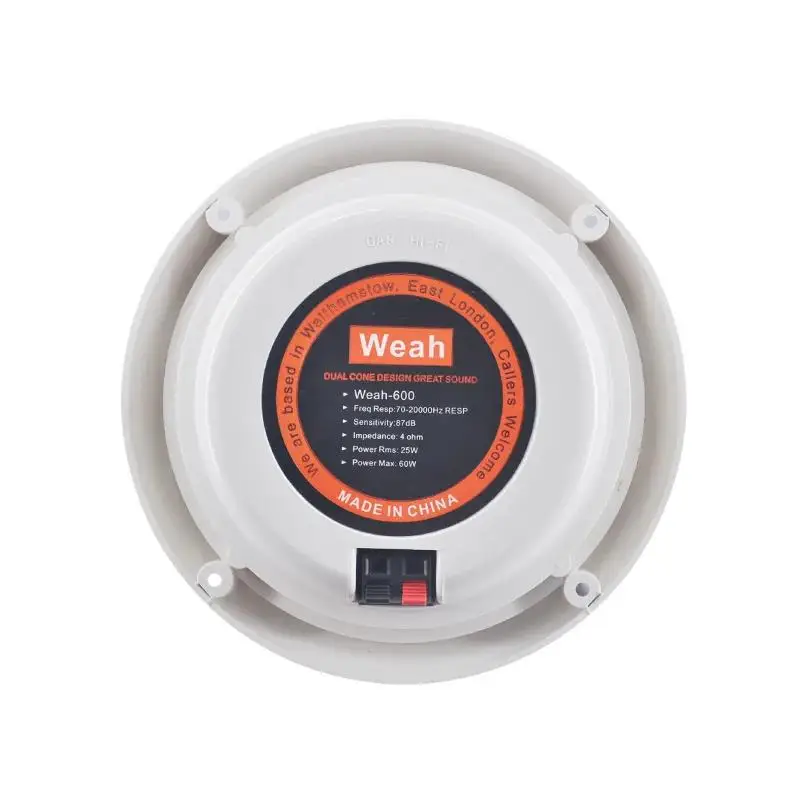 7 Inch 2-Way Outdoor Waterproof Ceiling Speakers 60W Household Bathroom Car Boat Yacht Home Full Frequency Audio Speakers A Pair wall ceiling speaker marine speakers