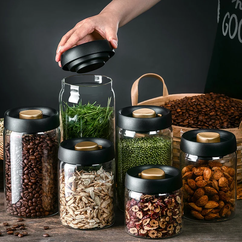 

Деревянная крышка, стандартный контейнер для пищевых продуктов, емкость для кофе, зерна, емкость для кухни, банки для конфет