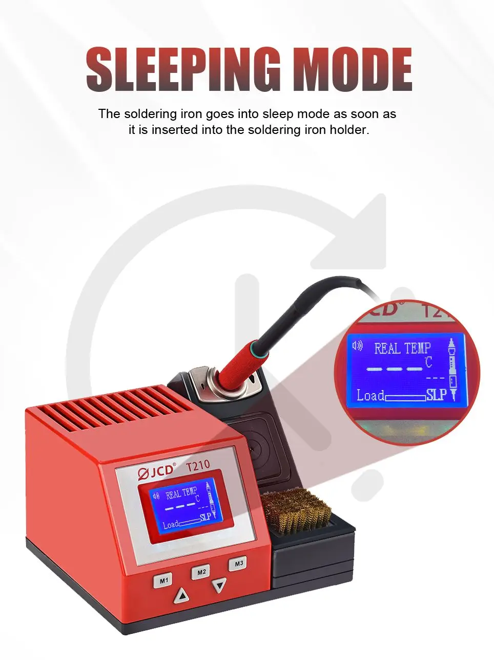 Soldering Iron Staion Repaid Heating Solder Iron Handle HD Display 2s Melting Ti