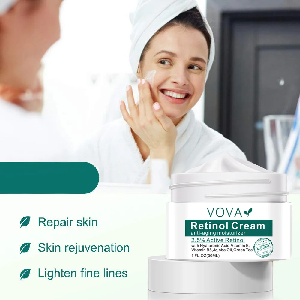 Retinol Lifting Uppstramande ansiktskräm Ta bort rynkor Anti-aging blekna Fina linjer Fuktighetskräm Ljusande hudvård Koreansk_voghion.com