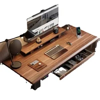 Modern Wooden Office Desk Electric Elevating Removable Storage Office Desk Organiser Aesthetic Ufficio Postmodern Furniture - Image 6