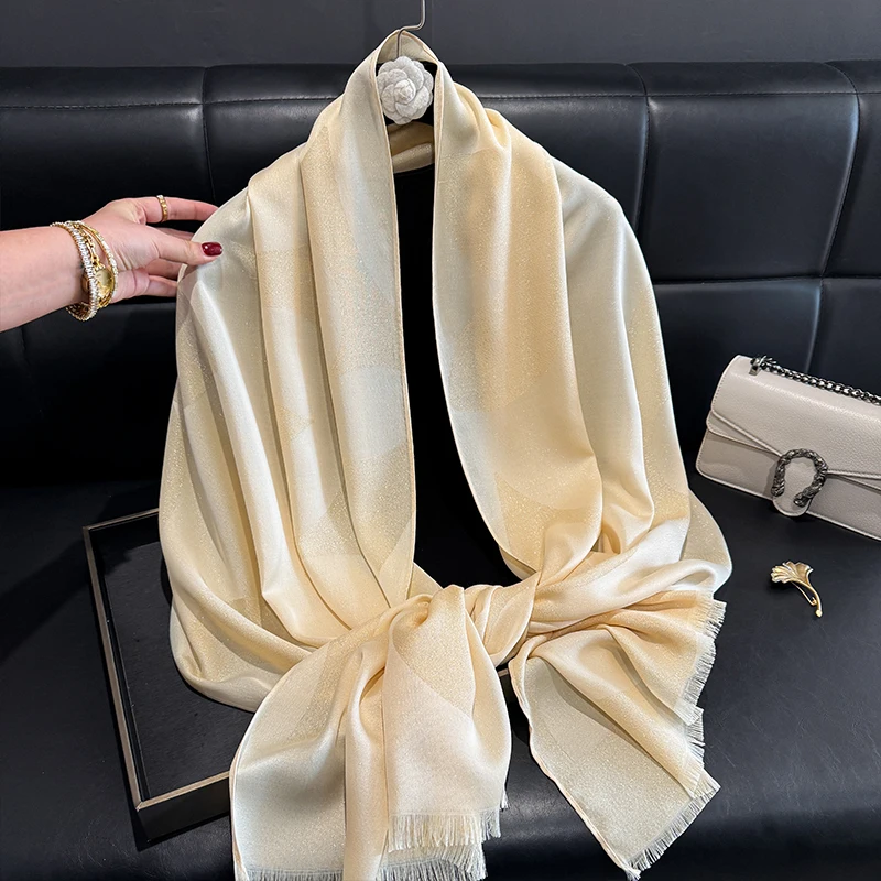 2025 Latest Muslim Fashion Ladies Print Hijab Tencel cotton Gauze scarf Elegance Sun Protection Shawl Decoration Wrap Headscarf