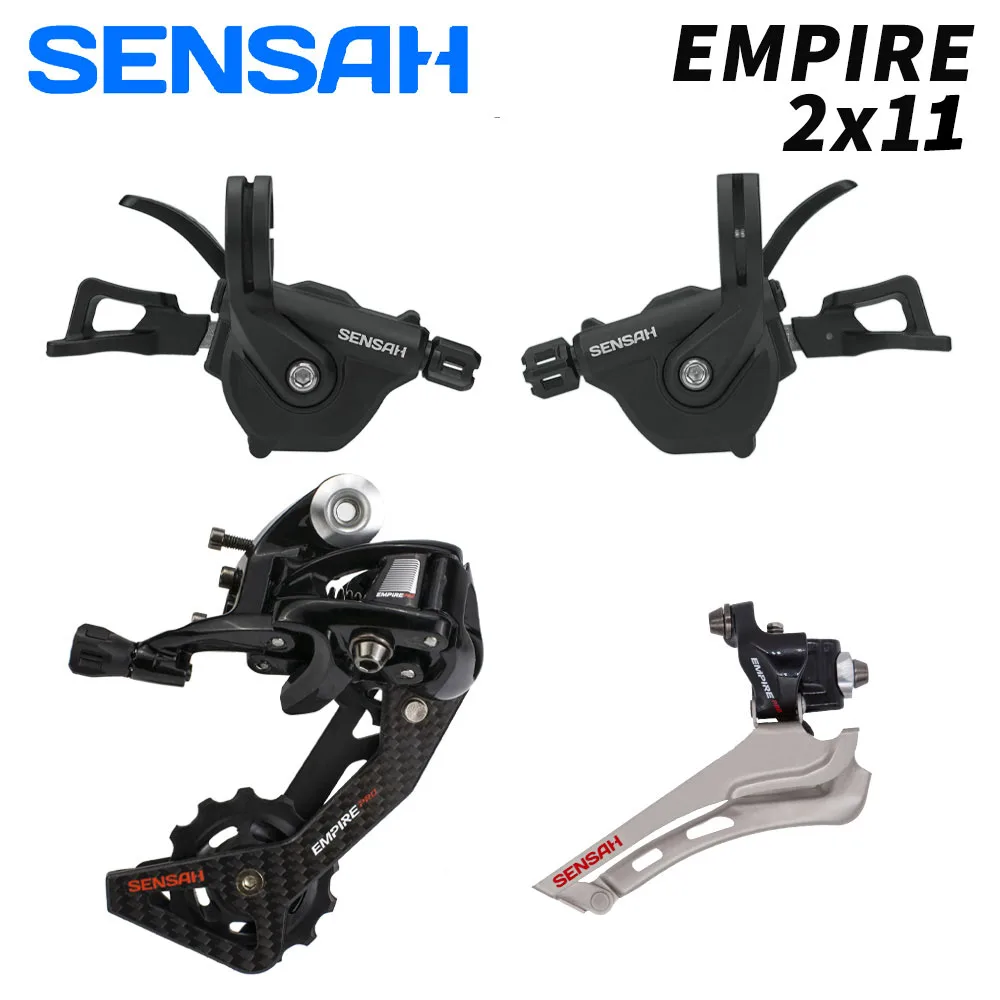 

SENSAH 2x11Speed Flat Handlebar Shifter Lever W/Inner Cable Carbon Derailleur Road Bicycles Parts for Road Bike Folding Bike NEW