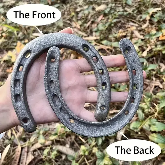 1/4 Pcs Cast Iron Horseshoes  Hoof Care Excellent Grip and Stability Features Resistant to Wear and Tear for Long Term Use 4