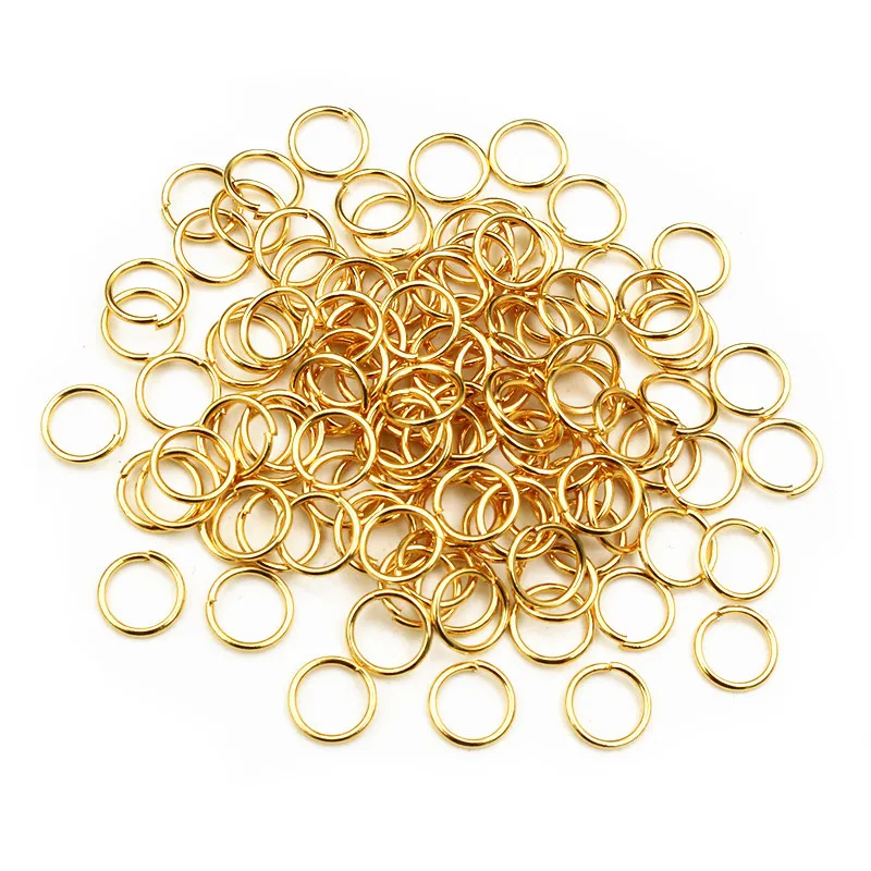 Gold Stainless Steel Split Jump Rings - 200pcs Jewelry Making Essentials
