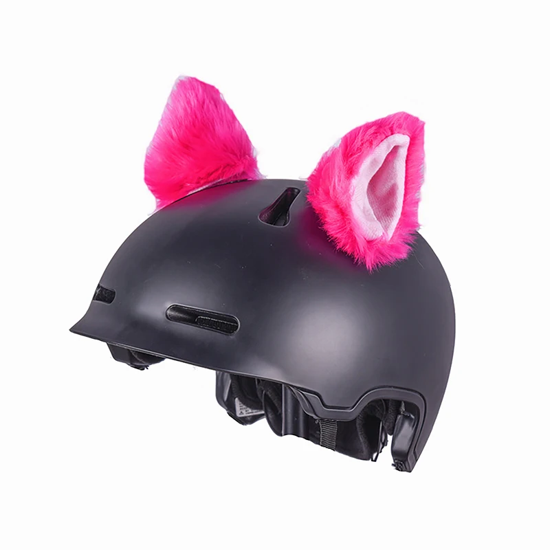 귀여운 봉제 고양이 귀 오토바이 헬멧 스티커, 오토바이 헬멧, 풀 페이스, 오프로드 헬멧 장식 액세서리, 코스프레 스타일링