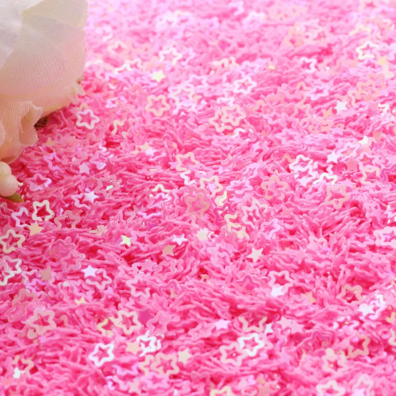 10g/batch Crystal Nail Sequin Hollow Pentagram Sheet Sequin Sequins For Nail Art Nail Art, Wedding Decoration Confetti