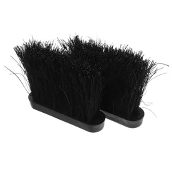 2 Pcs Fireplace Cleaning Brush Fireplace Accessories Head Kitchen Broom Replacement Tool for European Style