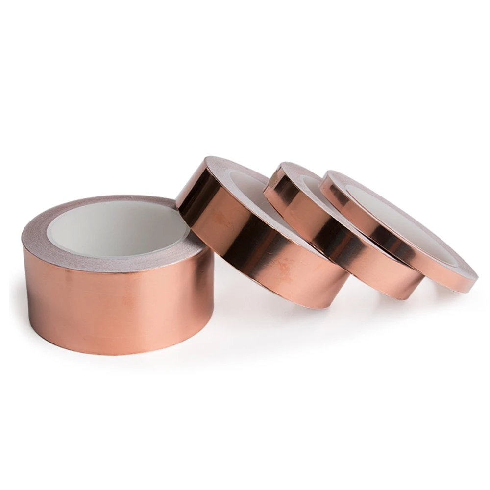 단면 전도성 구리 호일 테이프 마스크 전자기 쉴드 EMIA제거 정전기 방지 수리 접착 테이프