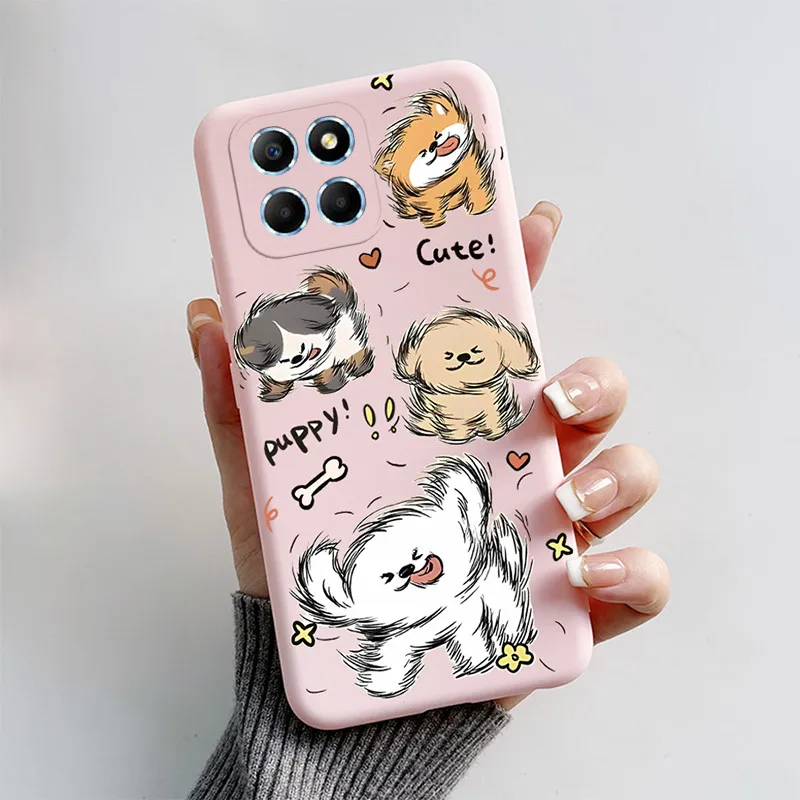 Cute Cat & Puppy Dog Soft Silicone Protective Back Cover
