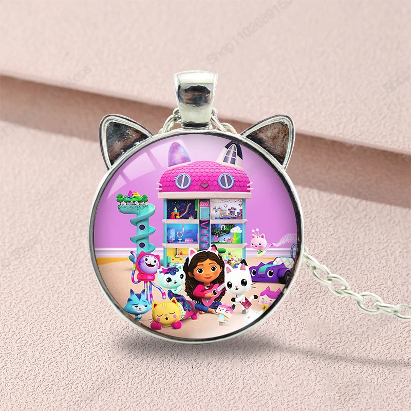 Gabby Dollhouses Girls Anime Cute Collane Bambini Cartoon Catene Accessori Bambini Charms Ciondoli Kawaii Gioielli Di Moda Regalo