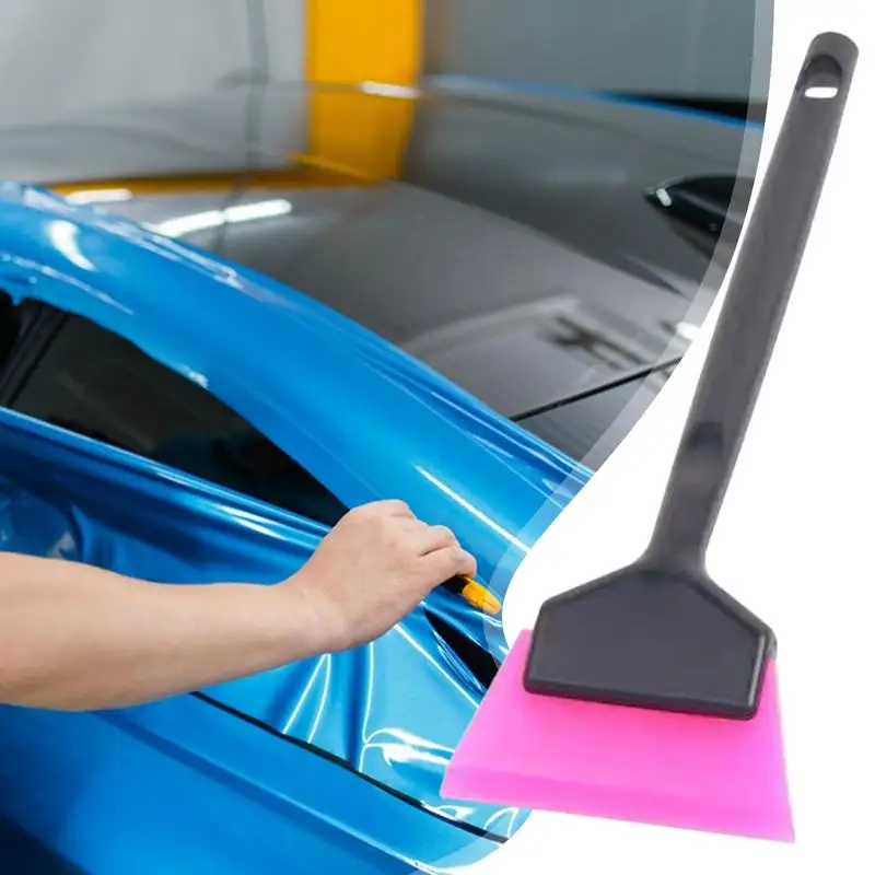 Small Window Tint Mirror Squeegee Different Softness Rubber Blade Scraper Car Corner Windshield Handheld Cleaning Tool 1PC window tinting squeegee window tint squeegee