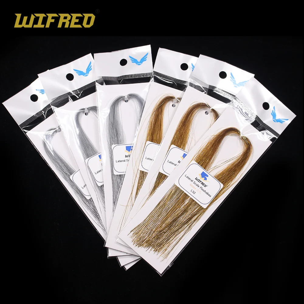 

Wifreo 2packs Lateral Scale Flash Tinsel Fly Tying Materials For Minnow Jigs Saltwater Streamer Flies Bass Trout Fishing Lure