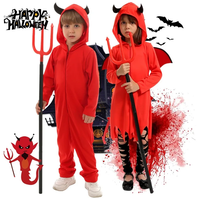 Halloween little devil performance costume Satan role-playing cosplay costume Children Day school stage performance costume NEW