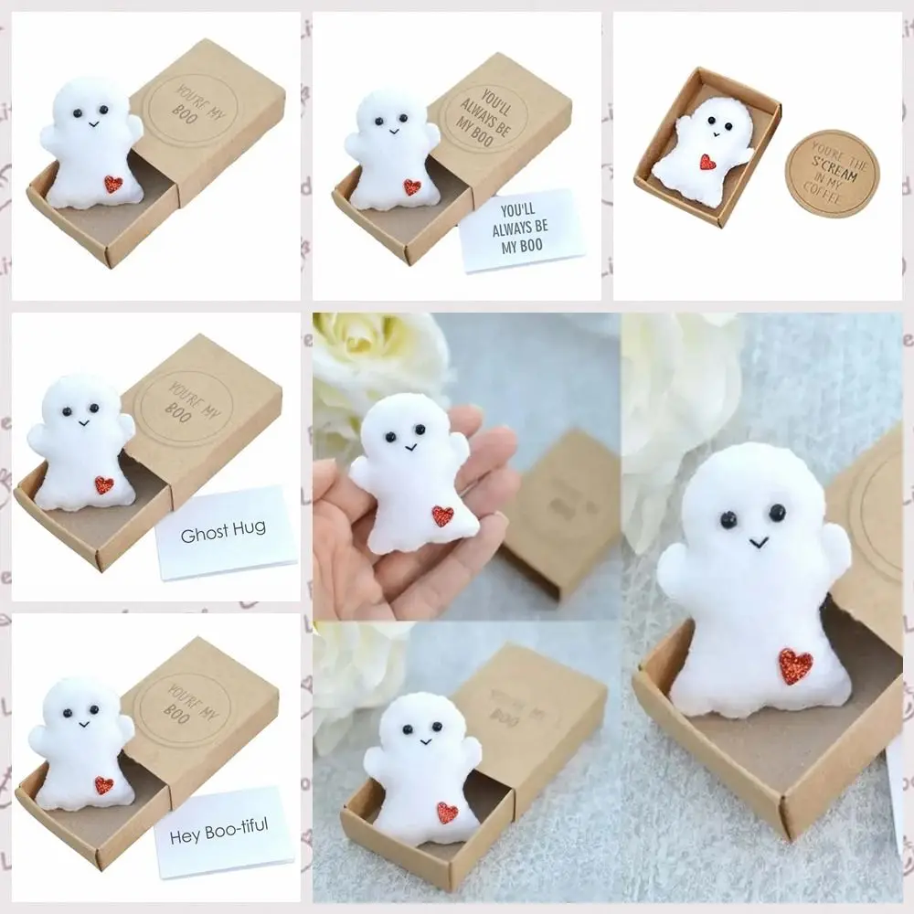 

Love Hugs Ghost Doll Funny Mini Little Ghost Ghosts Box Plush Child Toy Home Decor