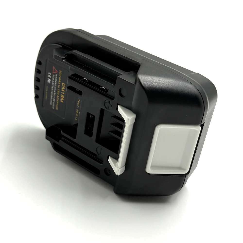 NEW DM18M Battery Convertor Adapter for Milwaukee 18V for Dewalt 20V Battery Con
