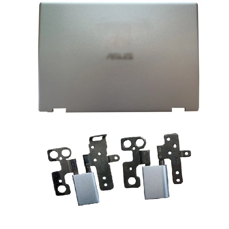 

For Asus VivoBook Flip 14 TP412U TP412UA 412F SF4100 V4000 Touch Notebook Computer Case Laptop LCD Back Cover/Hinges Silver