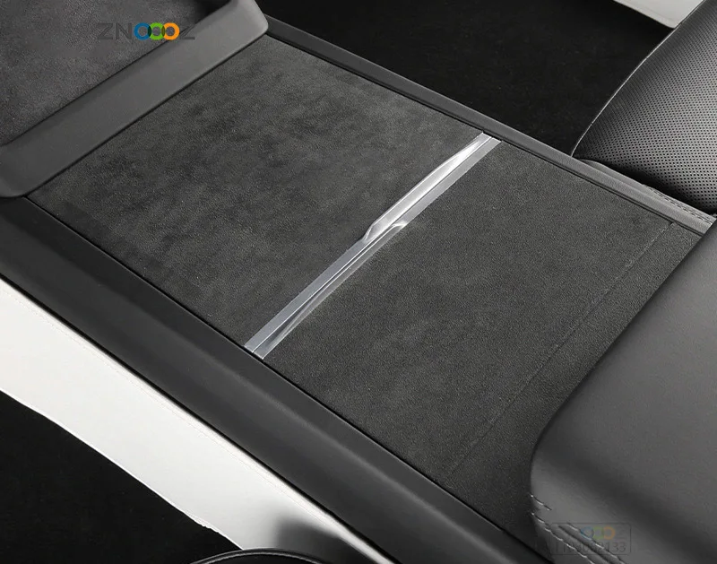 Black Trims For Tesla Model Y/3 2021-2023 Model 3 2024 Interior Center Console Wrap Kits Decor Stickerer 4