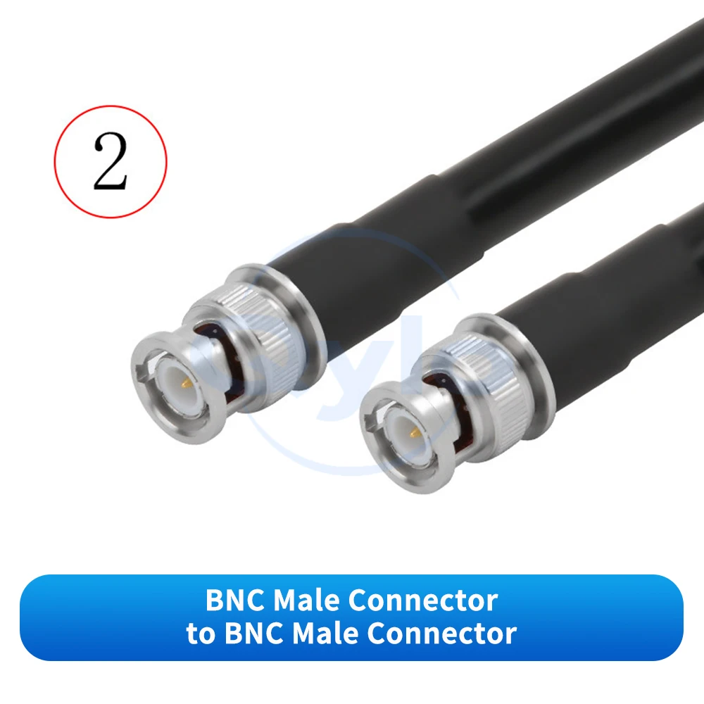 BNC-auf-TNC-Stecker/Buchse, RG213, massives Kupfer, mehrsträngiges, flexibles Adapterkabel, BNC-auf-TNC-Hochfrequenzkabel (1 Stück) – Detail 4