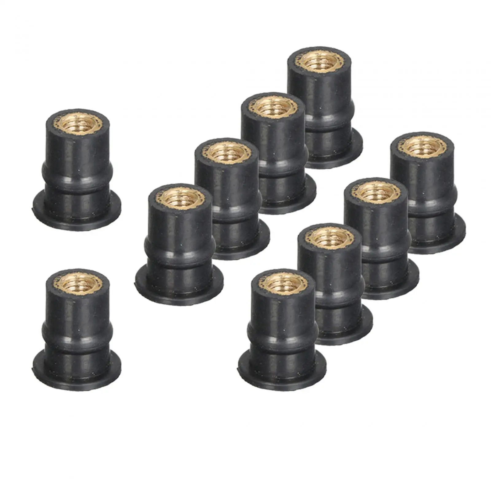Car Accessories Motorcycle Accessories Auto Fasteners Auto Accessories Motorcycle Fasteners Rubber Well Nuts Fairing Fasteners Metric Brass Insert Motorcycle Windshield Accessories Universal Replace