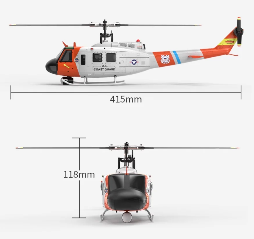 YUXIANG F07S バッテリー UH-1 RC ヘリコプター スペアパーツ