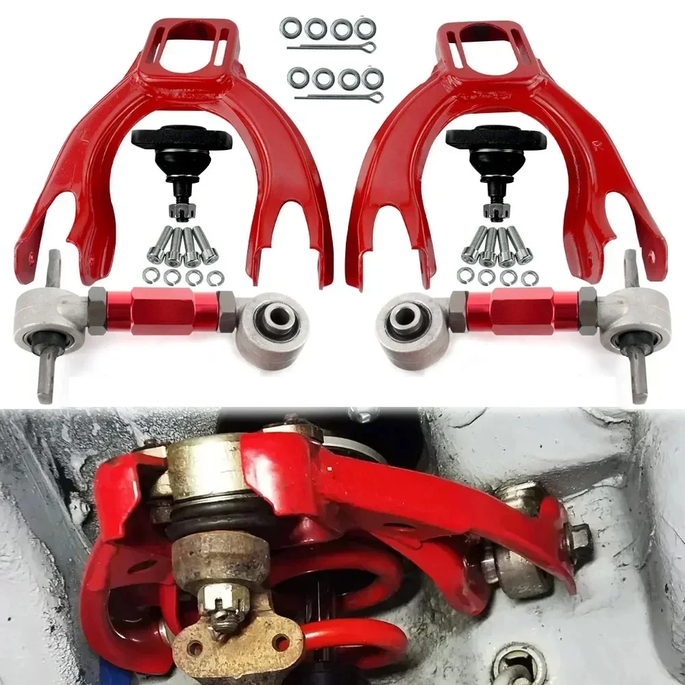 Car Accessories Front Rear Upper Adjustable Camber Arm Tube Kits for 92 ...