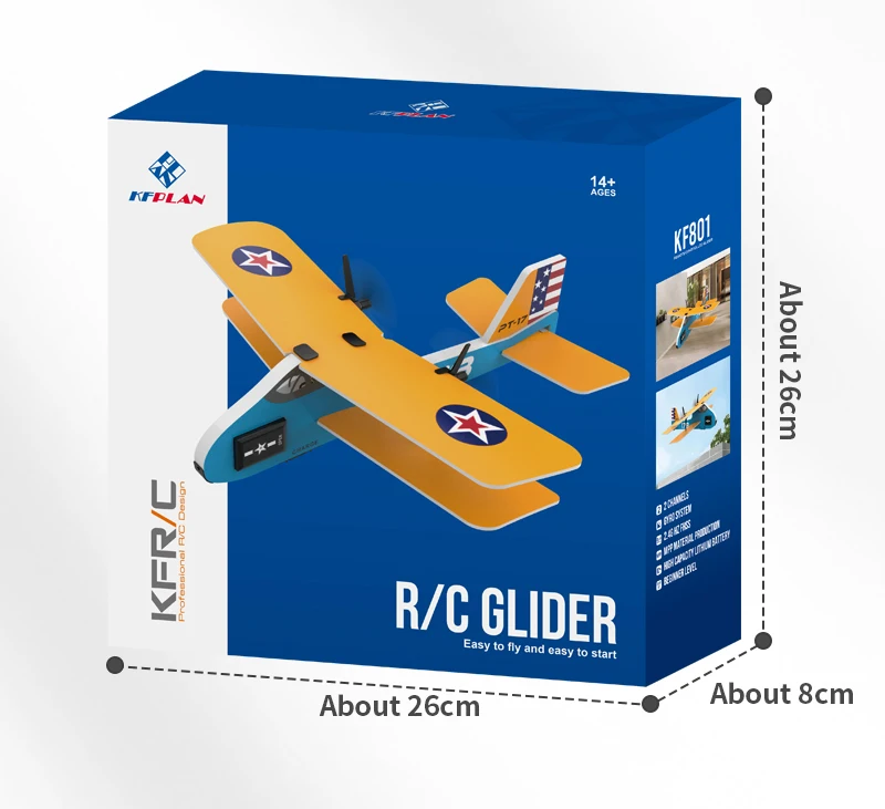 2CH Mini RC Flugzeug 2,4G Starrflügel Fernbedienung Segelflugzeug Professionelle Flugzeuge mit LED-Leuchten Flugzeug Modell Spielzeug für Kinder – Detail 14