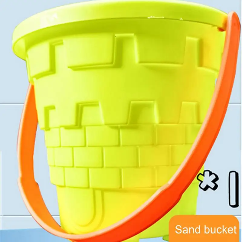 Beach Toy Set 5PCS Sand Bucket Set Backyard Game For Kids Ages 3 Toddler Outdoor Toys Boosts Fine Motor Skills