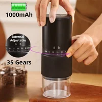 Nouveau moulin à café électrique rechargeable, 35 vitesses réglables, moulin à grains de café portable pour une utilisation quotidienne à la maison 2