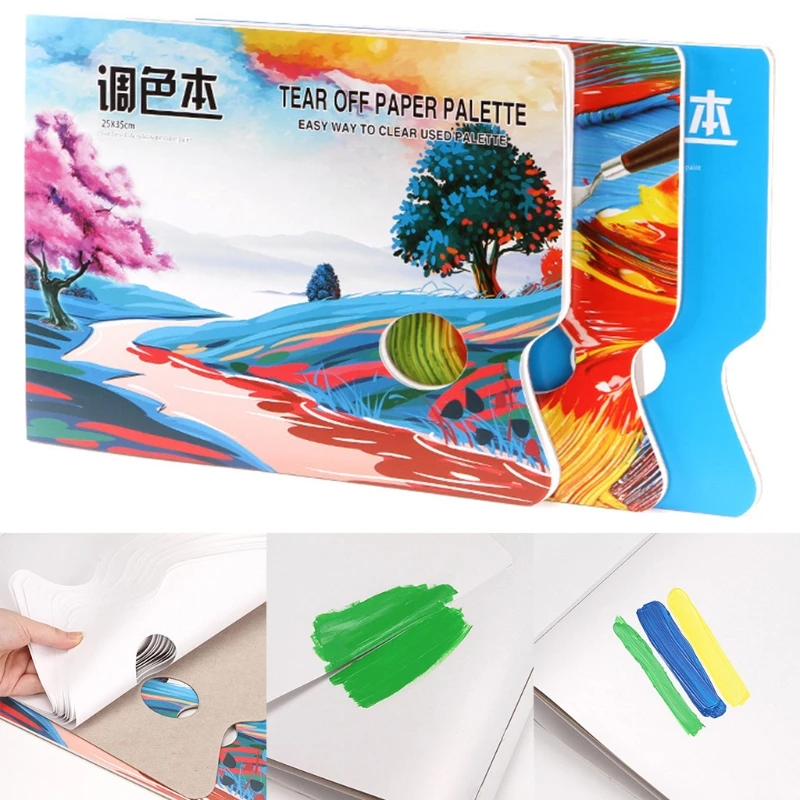 Paint Mixing Palettes Paper 30 Sheets/Pad