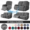 1/2/3/4 Seater Recliner Elastic Sofa Covers Waterproof Stretch Armchair Reclining Sofa Slipcover  Relax Chair Covers Adjustable 1