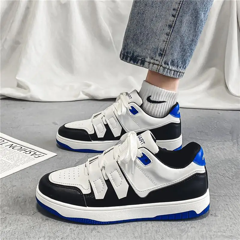 

Мужская Летняя дышащая обувь, новинка 2023, осенняя Спортивная повседневная обувь Borad, износостойкая Модная белая кожаная обувь