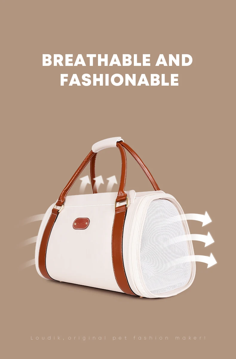 Title 5, Loudik-Luxury Cat Carrier Bags, Portable Made L...