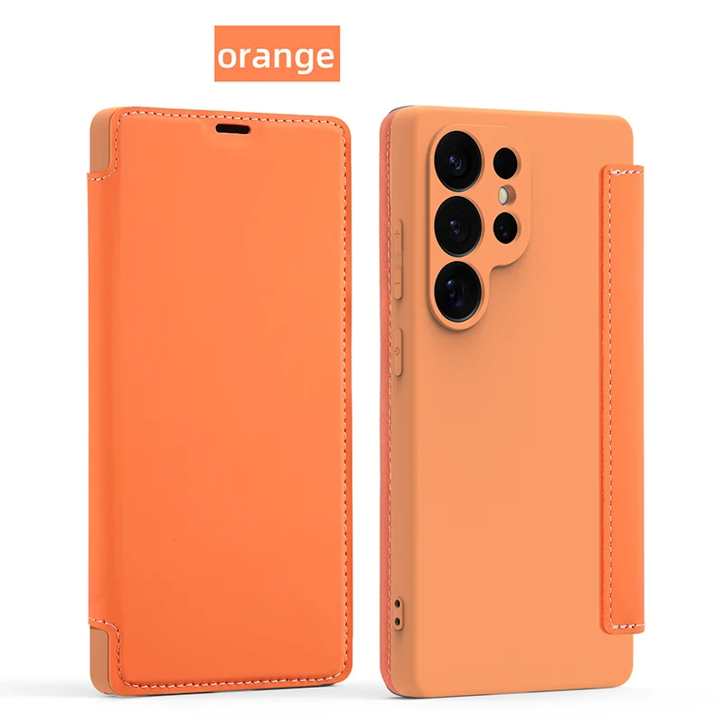 Ultimate 360° Liquid Silicone Flip Phone Case with Wallet and Stand